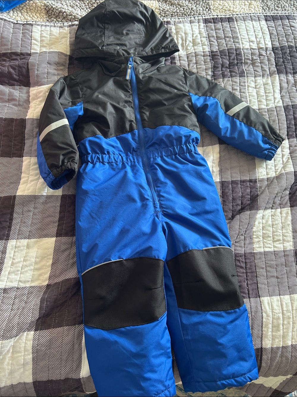 Swiss Tech Kids Blue and Black Snowsuit